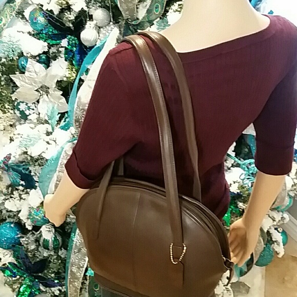 PRICE FIRM COACH ASHEVILLE BROWN LEATHER BAG🔥. - Picture 7 of 8